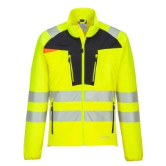 Sous-couche zippée haute visibilité légère et respirante Jaune/noir – Portwest DX481