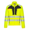 Sous-couche zippée haute visibilité légère et respirante Jaune/noir – Portwest DX481