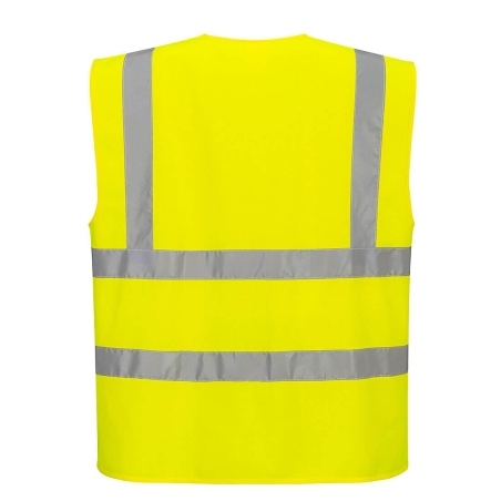 Gilet haute visibilité zippé classe 2 Jaune – Portwest C375