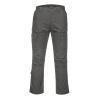 Pantalon de travail ripstop stretch multipoches genouillères Gris métal – Portwest T802