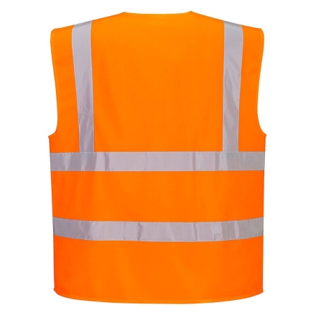 Gilet haute visibilité zippé classe 2 Orange – Portwest C375