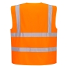 Gilet haute visibilité zippé classe 2 Orange – Portwest C375