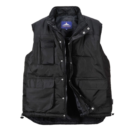 Gilet de froid sans manches classique multipoches Noir – Portwest S415