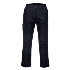 Pantalon de travail ripstop stretch multipoches genouillères Noir – Portwest T802