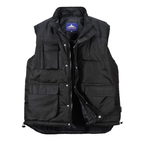 Gilet de froid sans manches classique multipoches Noir – Portwest S415