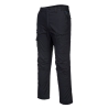 Pantalon de travail ripstop stretch multipoches genouillères Noir – Portwest T802