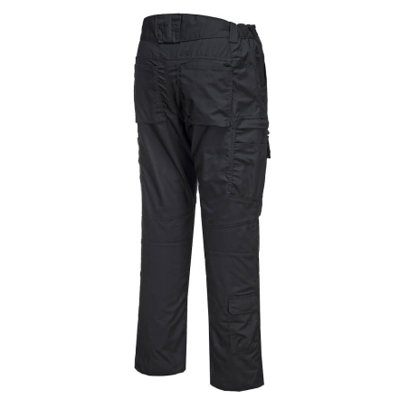 Pantalon de travail ripstop stretch multipoches genouillères Noir – Portwest T802