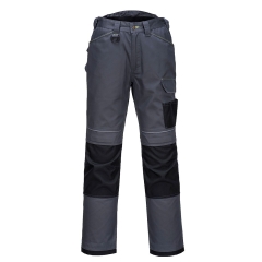 Pantalon de travail multipoches coupe urbaine PW3 Gris zoom/noir – Portwest T601
