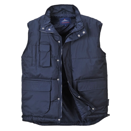 Gilet de froid sans manches classique multipoches Marine – Portwest S415NAR