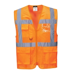Gilet haute visibilité MeshAir multipoches classe 2 Orange – Portwest C376