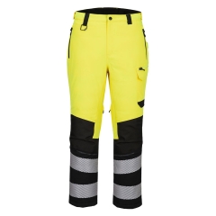 Pantalon d'expédition haute visibilité matelassé duvet imperméable Jaune/noir – Portwest EV402