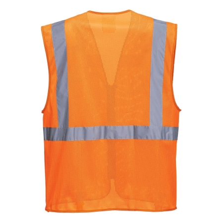 Gilet haute visibilité MeshAir multipoches classe 2 Orange – Portwest C376