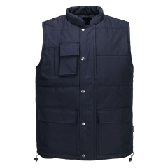 Gilet de froid sans manches classique multipoches Marine – Portwest S415NVR