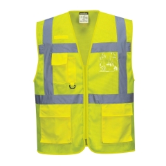 Gilet haute visibilité MeshAir multipoches classe 2 Jaune – Portwest C376