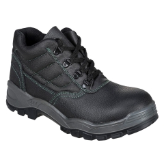 Brodequin croûte de cuir embout acier S1 SR Noir – Portwest FW21