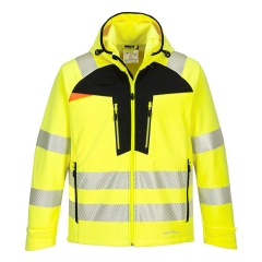 Veste softshell haute visibilité classe 3 à capuche Jaune/noir – Portwest DX475