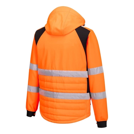 Veste hybrid baffle haute visibilité classe 3 éco-conçue Orange/noir – Portwest CD863