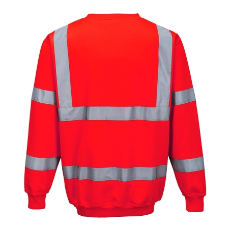 Sweatshirt haute visibilité classe 3 Rouge – Portwest B303