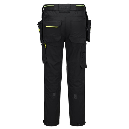 Pantalon de travail stretch léger holsters amovibles EV4 Noir coupe courte – Portwest EV446