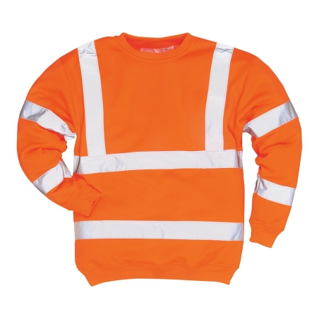 Sweatshirt haute visibilité classe 3 Orange – Portwest B303