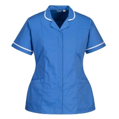Tunique stretch femme tissu sergé extensible Bleu hamilton – Portwest LW17