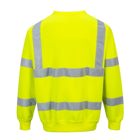 Sweatshirt haute visibilité classe 3 Jaune – Portwest B303