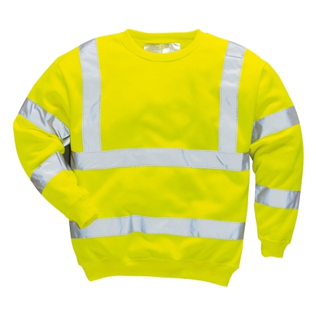 Sweatshirt haute visibilité classe 3 Jaune – Portwest B303