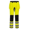 Pantalon holster haute visibilité stretch 4 directions WX2 Jaune/noir – Portwest CD889