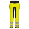 Pantalon holster haute visibilité stretch 4 directions WX2 Jaune/noir – Portwest CD889