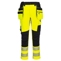 Pantalon haute visibilité DX4 avec poches flottantes amovibles Jaune/noir – Portwest DX454