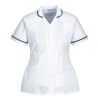 Tunique stretch femme tissu sergé extensible Blanc – Portwest LW17