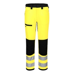 Pantalon stretch haute visibilité éco-conçu classe 2 Jaune/noir – Portwest CD857