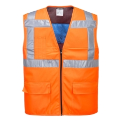 Gilet haute visibilité rafraîchissant anti-stress thermique Orange – Portwest CV02