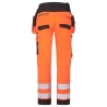 Pantalon haute visibilité DX4 avec poches flottantes amovibles Orange/noir – Portwest DX454