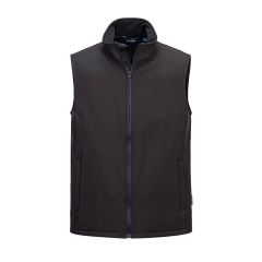 Gilet softshell stretch 2 couches doublé polaire Noir – Portwest TK22