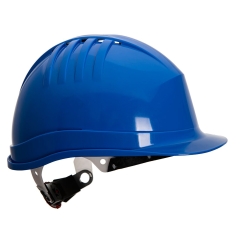 Casque de sécurité industriel ventilé à roue à cliquet Bleu royal – Portwest PS62