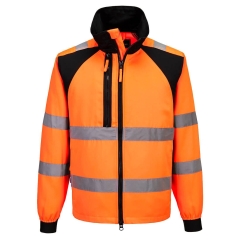 Veste de travail haute visibilité WX2 Eco recyclée classe 2/3 Orange/noir – Portwest CD861