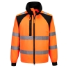 Veste de travail haute visibilité WX2 Eco recyclée classe 2/3 Orange/noir – Portwest CD861