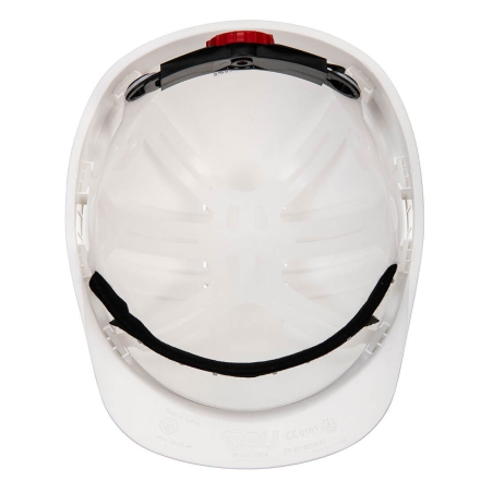 Casque de sécurité industriel ventilé à roue à cliquet Blanc – Portwest PS62