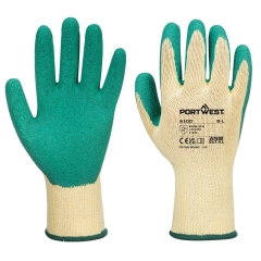 Gant enduit latex résistant abrasion et perforation Vert – Portwest A100