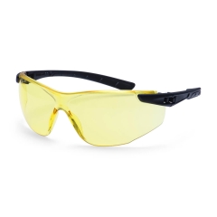 Lunettes de protection enveloppantes ultra-légères sans métal Ambre – Portwest PS38