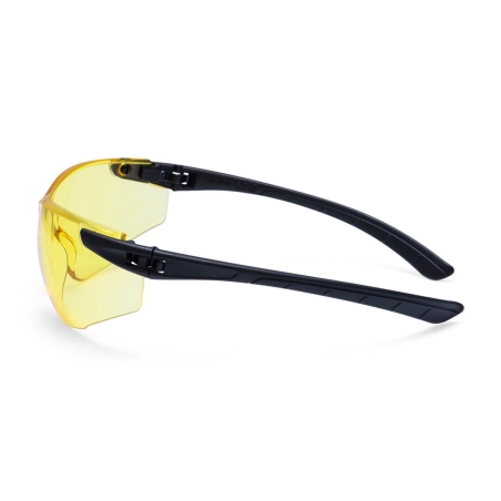 Lunettes de protection enveloppantes ultra-légères sans métal Ambre – Portwest PS38
