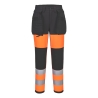 Pantalon femme haute visibilité stretch éco-conçu WX2 Orange/noir – Portwest CD847