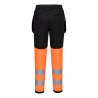 Pantalon femme haute visibilité stretch éco-conçu WX2 Orange/noir – Portwest CD847