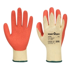 Gant enduit latex résistant abrasion et perforation Orange – Portwest A100