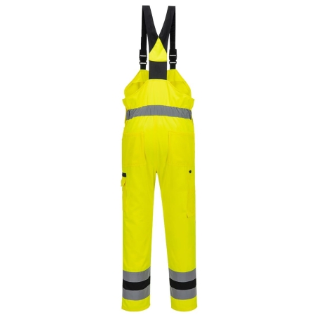 Cotte à bretelles haute visibilité éco-conçue WX2 Jaune/noir – Portwest CD852