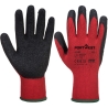 Gant enduit latex résistant abrasion et perforation Rouge/noir – Portwest A100