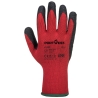 Gant enduit latex résistant abrasion et perforation Rouge/noir – Portwest A100