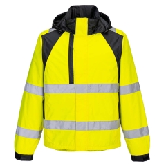 Veste de pluie haute visibilité bicolore classe 2/3 Jaune/noir – Portwest CD860