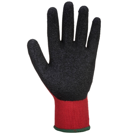 Gant enduit latex résistant abrasion et perforation Rouge/noir – Portwest A100